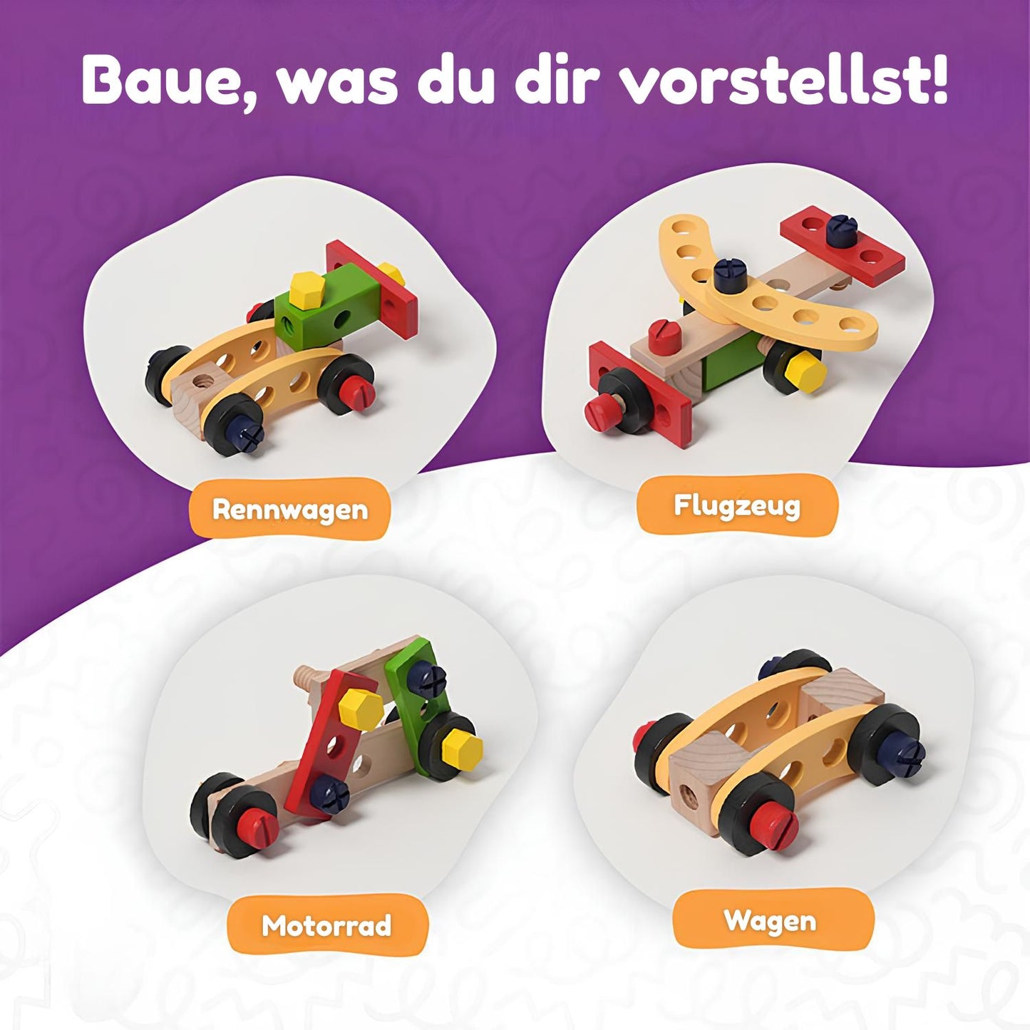 Lurello Holz-Werkzeugkasten