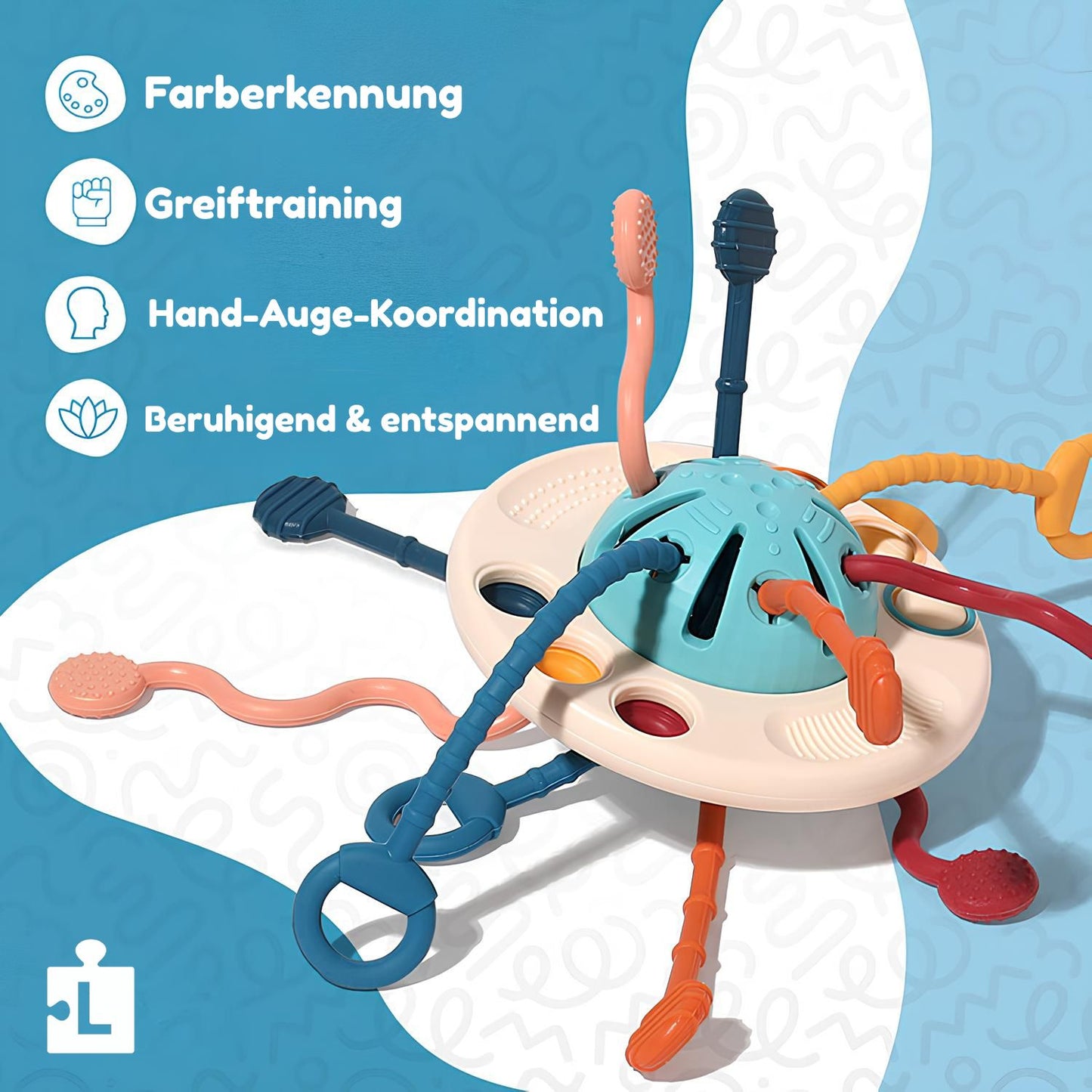 Lurello Silikon-Ziehspielzeug