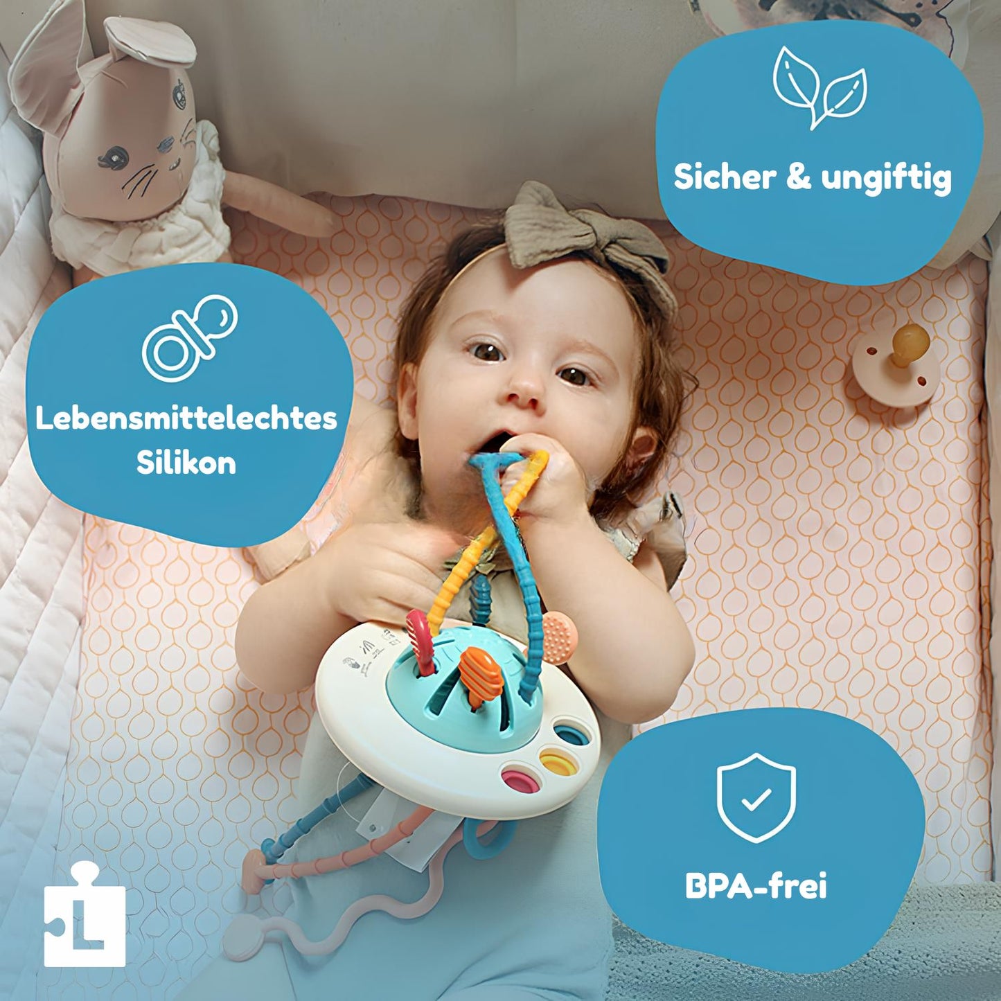 Lurello Silikon-Ziehspielzeug